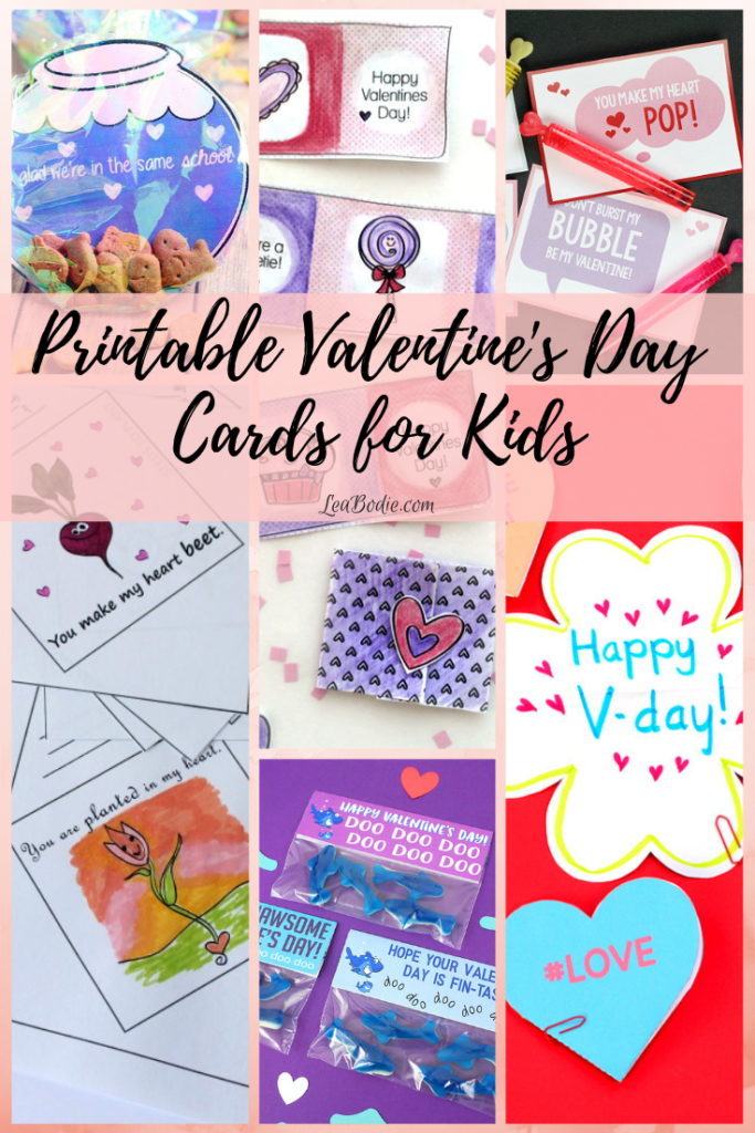 Printable Valentine's Day Cards for Kids