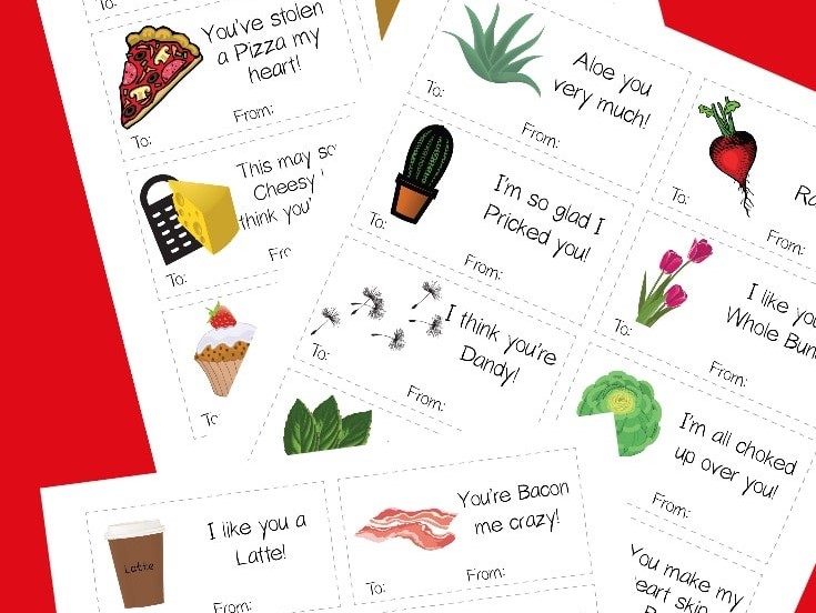 Wondermom Wannabe's Punny Valentine’s Day Cards