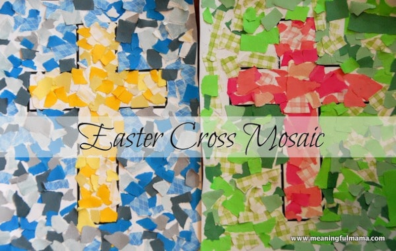 Meaningful Mama Paper Mosaic Easter Cross