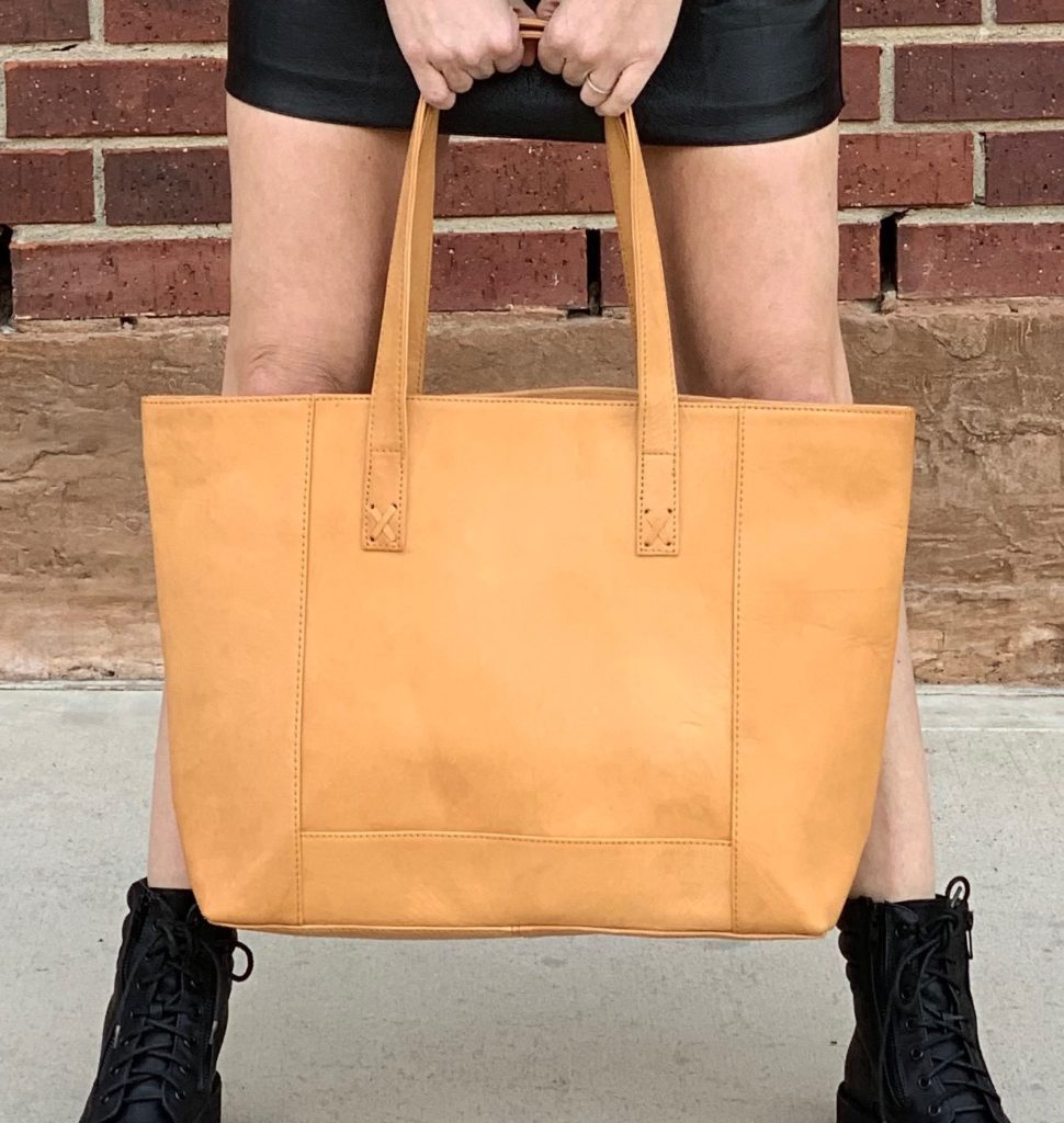 Modern Leather Tote from Noonday Collection