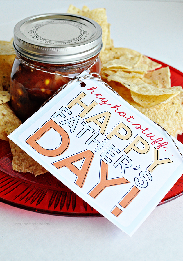 Hey Hot Stuff Father’s Day Gift Tag