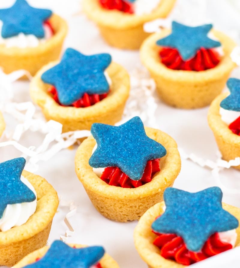 Patriotic Cookie Cups