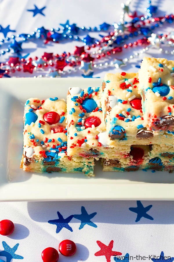 Patriotic Sugar Cookie Bars