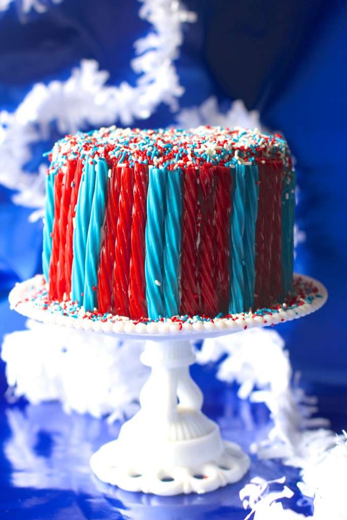 Red Velvet Twizzler Cake