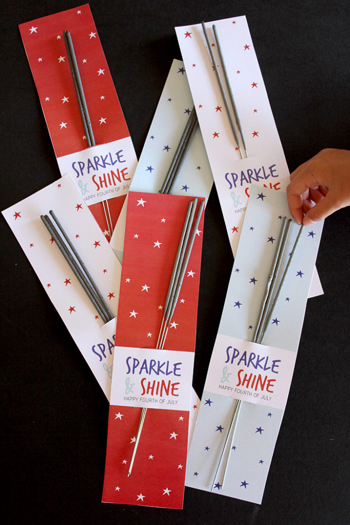 Fourth of July Sparkler Printable