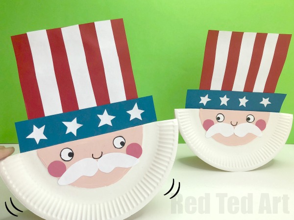 Paper Plate Uncle Sam