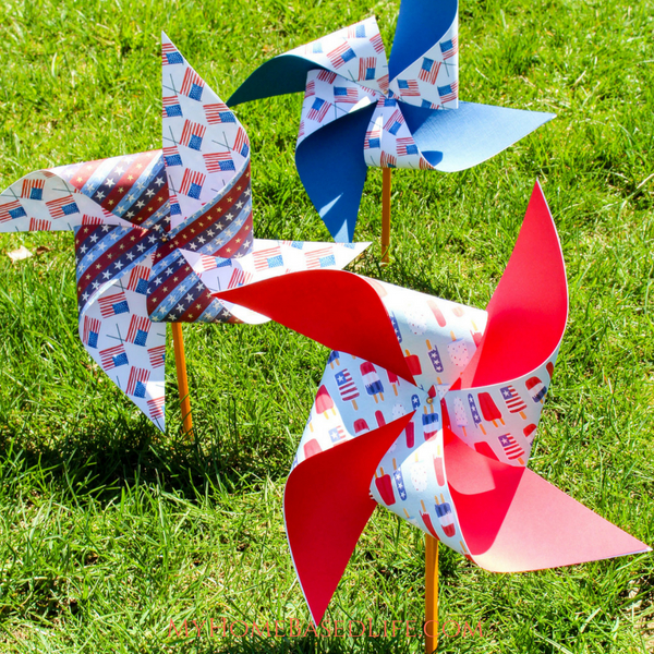 Patriotic Pinwheel Craft