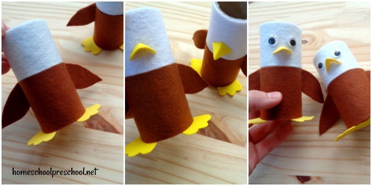 Paper Roll Bald Eagle